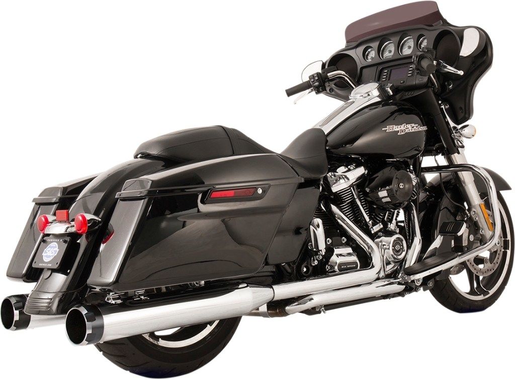 S&S CYCLE エスアンドエス サイクル El Dorado Dual フルエキゾーストマフラー HARLEY-DAVIDSON ハーレーダビッドソン マフラー Muffler Color/Finish：Chrome［1800-2527］｜ウェビック　店 214,245円
