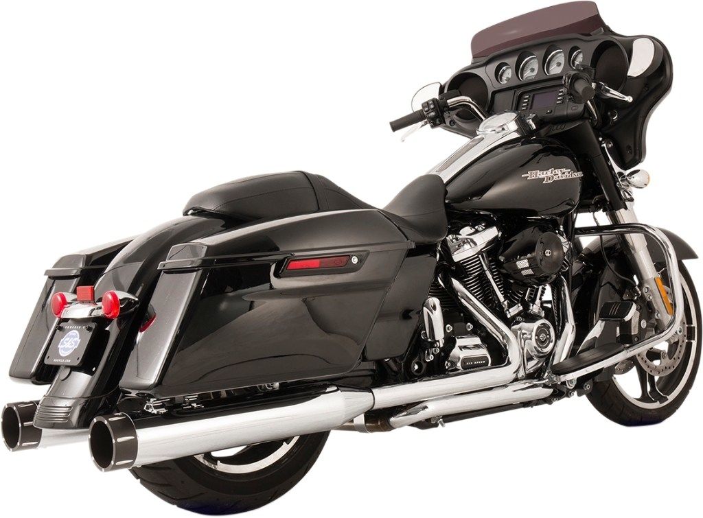 S&S CYCLE エスアンドエス サイクル El Dorado Dual フルエキゾーストマフラー HARLEY-DAVIDSON ハーレーダビッドソン マフラー Muffler Color/Finish：Chrome［1800-2529］｜ウェビック　店