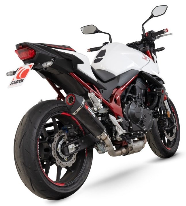 SCORPION スコーピオン セルケトテーパー スリップオンマフラー CB750 Hornet HONDA ホンダ マフラー タイプ：carbon fibre sleeve／重量：1.7kg