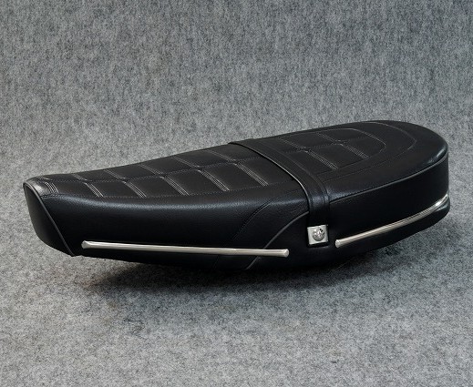 GM-MOTO ジーエムモト シャリー用ローダウン＆ロングシート CHALY [シャリー] HONDA ホンダ シート シート関連 外装 カラー：オールブラック