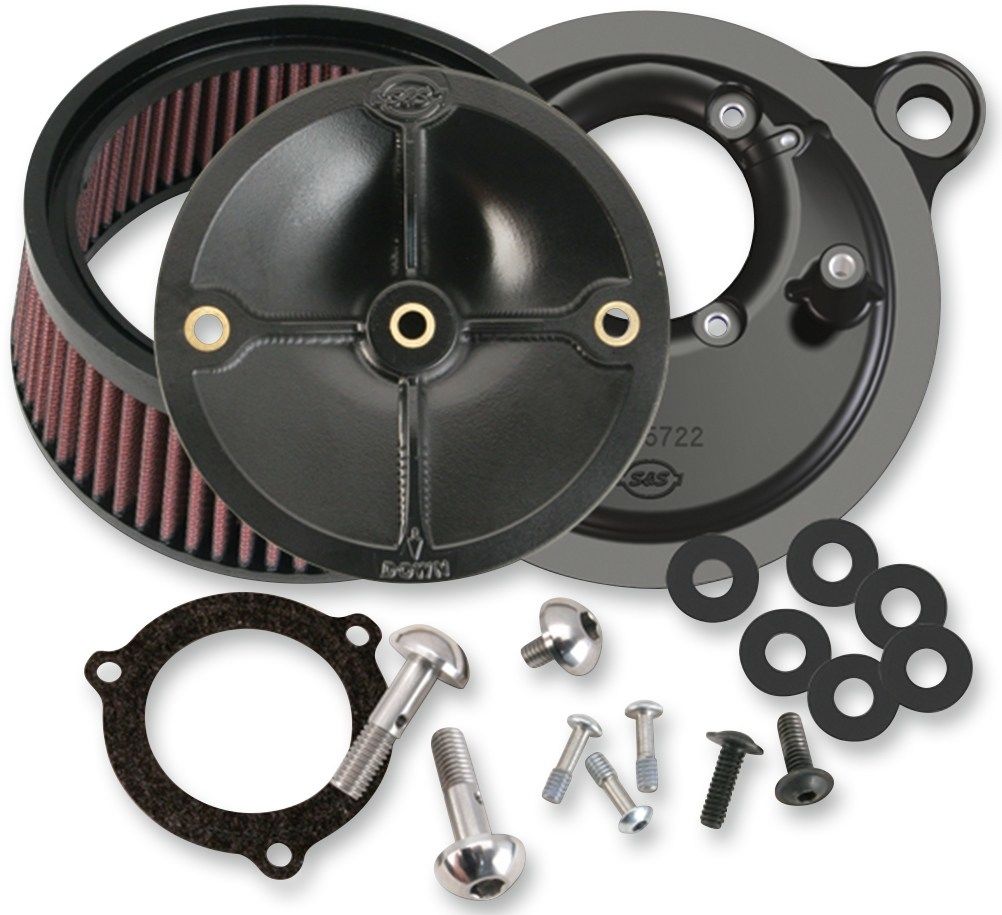 S&S CYCLE エスアンドエス サイクル Super Stock Stealth Air Cleaner Kit［1010-2041］ HARLEY-DAVIDSON ハーレーダビッドソン エアクリーナー・エアクリーナーエレメント 吸気関連 エンジン