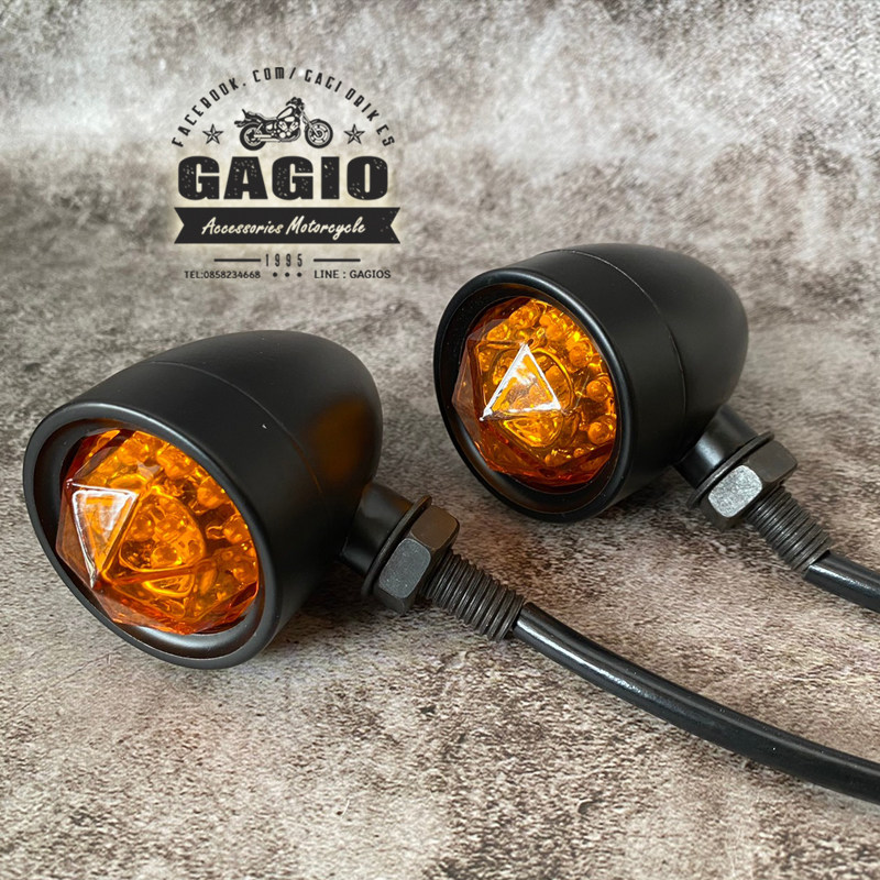 GAGIO MOTOR PARTS ガジオモーターパーツ Turn lights with diamond eyes 3 systems ウインカー 灯火類 電装系