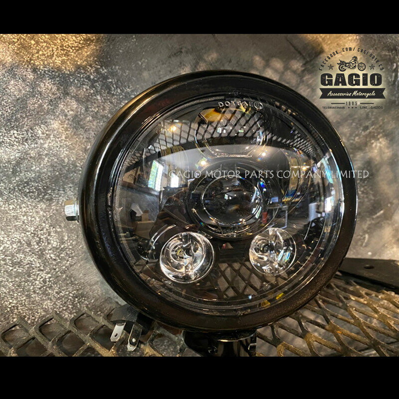 GAGIO MOTOR PARTS ガジオモーターパーツ LED Projector headlamps, size 6 inches, 5 glass balls. ヘッドライト 灯火類 電装系|ウェビック 店