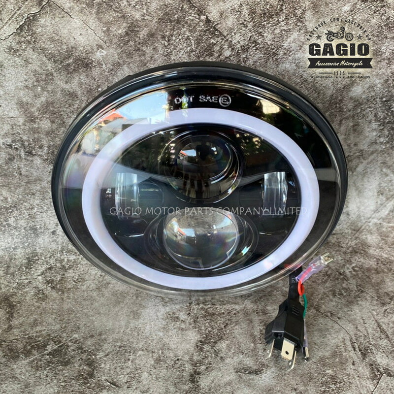 GAGIO MOTOR PARTS ガジオモーターパーツ LED Projector headlamp size 7 inches ヘッドライト 灯火類 電装系|ウェビック 店