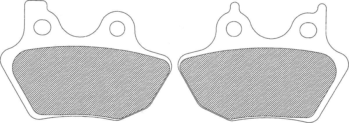 Drag Specialties ドラッグスペシャリティーズ ブレーキパッド ドラッグオーガニック 【BRAKE PAD-DRAG ORGANIC [1720-0213]】 HARLEY-DAVIDSON ハーレーダビッドソン ブレーキ