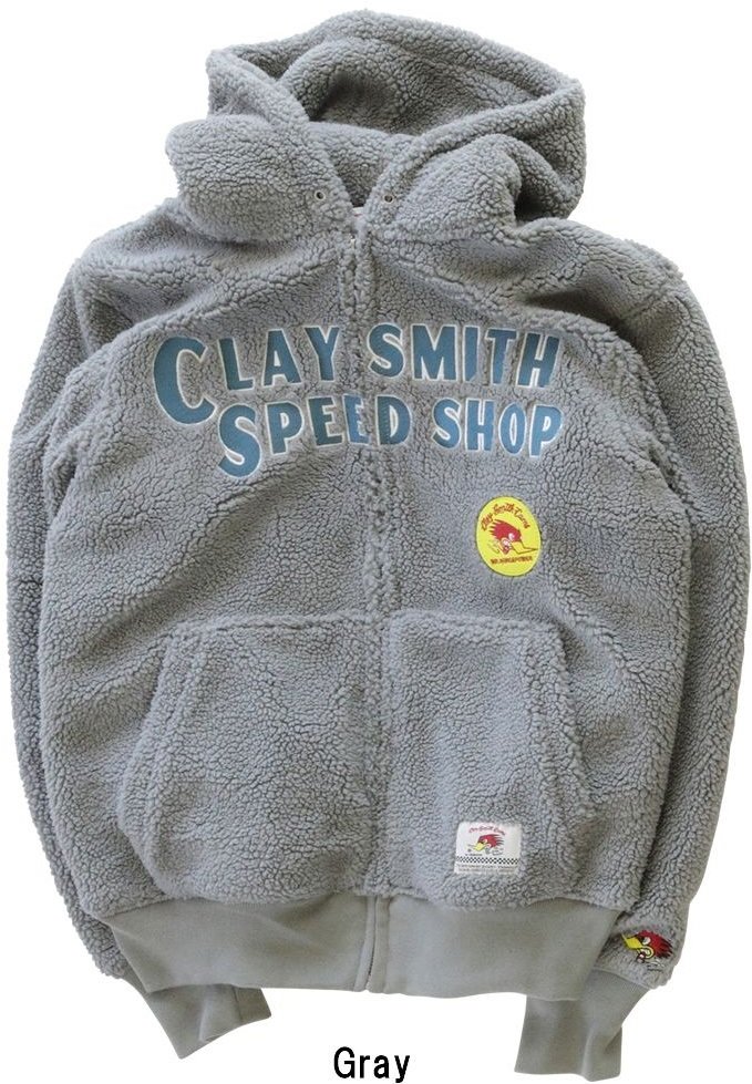 Clay Smith クレイスミス FLUKE 防風ボアジップフーディー インナージャケット・インナーパーカー アパレル