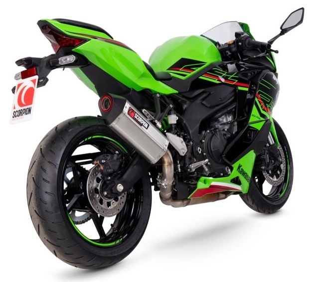 SCORPION スコーピオン セルケトパラレル スリップオンマフラー Ninja ZX-4RR KAWASAKI カワサキ マフラー タイプ：Stainless Steel Sleeve／重量：2.3kg