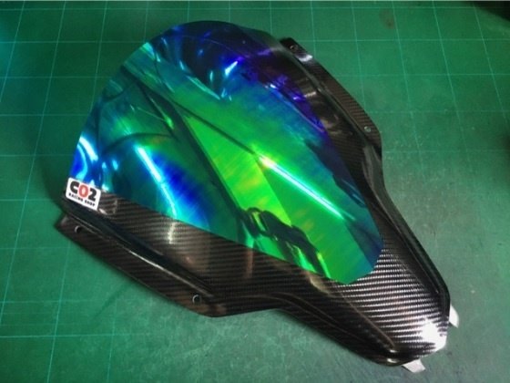 ASY エーエスワイ ミラースクリーン DemonGR200R 4V Dacorsa2 GPX スクリーン 外装