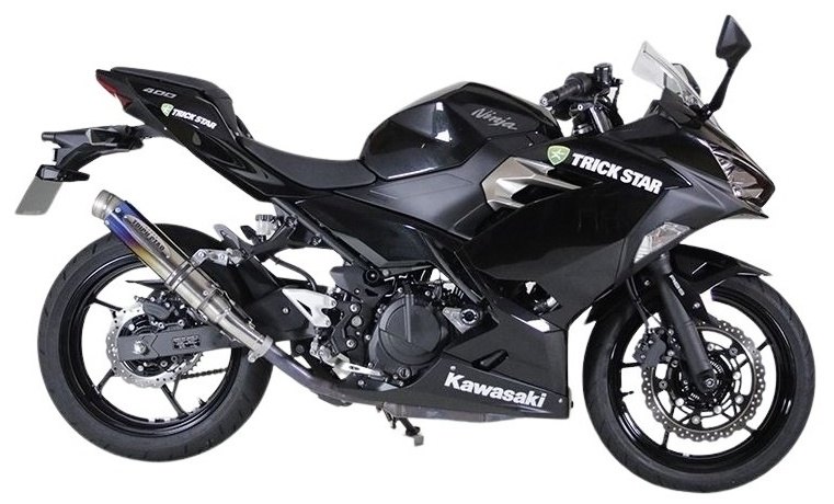 TRICKSTAR トリックスター レーシングスリップオンマフラー 焼チタン ニンジャ250 KAWASAKI カワサキ スリップオンマフラー マフラー
