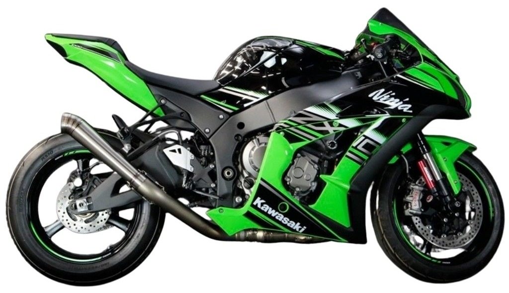 TRICKSTAR トリックスター レーシングスリップオンマフラー 雷神 ZX-10R KAWASAKI カワサキ スリップオンマフラー マフラー サイレンサー：ロング(全長：420mm)