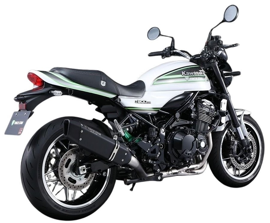 TRICKSTAR トリックスター フルエキゾーストマフラー IKAZUCHI (イカヅチ) 政府認証 Z900RS KAWASAKI カワサキ マフラー タイプ:ブラックエディション (チタン)