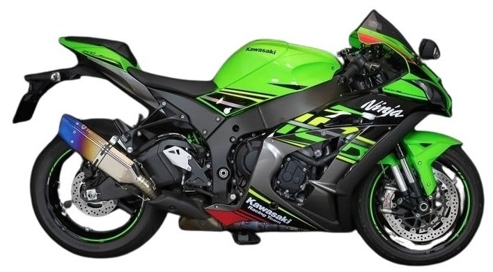 TRICKSTAR トリックスター スリップオンマフラー IKAZUCHI(イカヅチ) ショート 政府認証 ZX-10R KAWASAKI カワサキ マフラー タイプ：IKAZUCHI焼チタン
