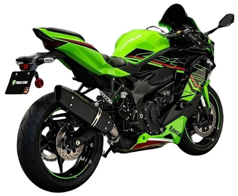 TRICKSTAR トリックスター スリップオンマフラー IKAZUCHI (イカヅチ) 政府認証 Ninja ZX-4RR Ninja ZX-4R SE KAWASAKI カワサキ KAWASAKI カワサキ サイレンサータイプ：IKAZUCHI ブラックエディション(チタン)画像