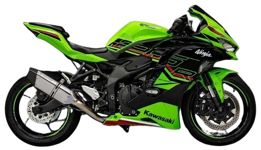 TRICKSTAR トリックスター レーシングフルエキゾーストマフラー IKAZUCHIショート Ninja ZX-25R SE KRT EDITION KAWASAKI カワサキ フルエキゾーストマフラー マフラー サイレンサータイプ：IKAZUCHIステンレスカーボン