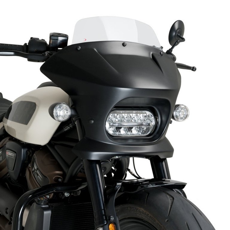 Puig プーチ セミフェアリング FURY (TOURING)(Fury Semifairing) RH1250S Sportster S HARLEY-DAVIDSON ハーレーダビッドソン ビキニカウル カウル関連 外装 カラー：クリア／マットブラック