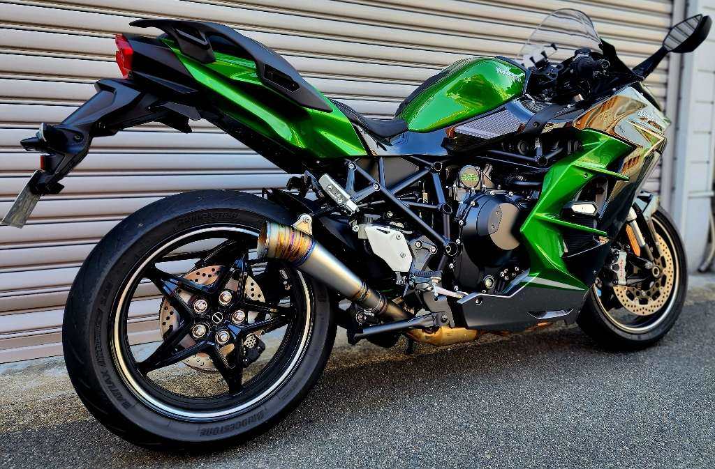 ASAHINA RACING アサヒナレーシング フルチタンGPメガフォンスリップオン H2 SX KAWASAKI カワサキ スリップオンマフラー マフラー