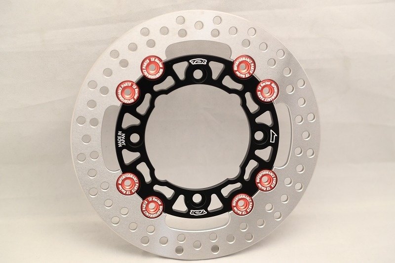 T2 Racing T2レーシング ワークスリアディスクローター NSR250R HONDA ホンダ ブレーキディスクローター ブレーキ カラー：ブラックインナー＆レッドピン