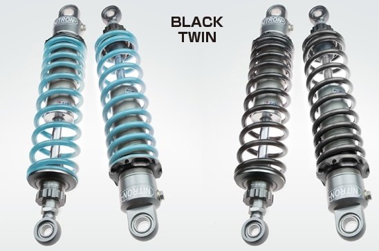 NITRON ナイトロン リアサスペンションツインショック TWIN R1 シリーズ NIGHTSTER RH975 HARLEY-DAVIDSON ハーレーダビッドソン リアサスペンション サスペンション 足回り テーマカラー:ブラック / スプリングカラー:ブラック / ダンパーロッドコーティング(DLC):なし|ウェビック 店