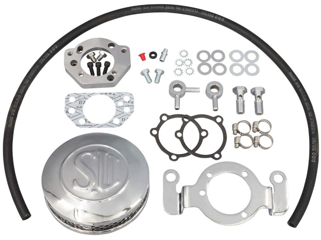 American Prime Mfg アメリカンプライム CVキャブ用SUエアクリーナーキット 薄型 クローム エボリューション HARLEY-DAVIDSON ハーレーダビッドソン エアクリーナーキット 吸気関連 エンジン｜ウェビック　店