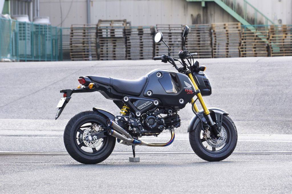 OVER オーヴァー ツインメガホン フルチタン GROM HONDA ホンダ フルエキゾーストマフラー マフラー