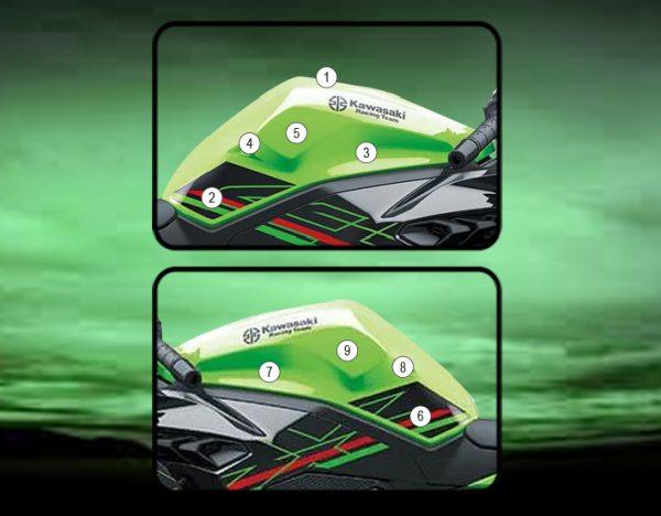 EAZI-GUARD イージーガード PPF FULL TANK PROTECTION Ninja ZX-6R KAWASAKI カワサキ プロテクションフィルム・保護フィルム 外装 カラー：マットサーフェス (艶なし)