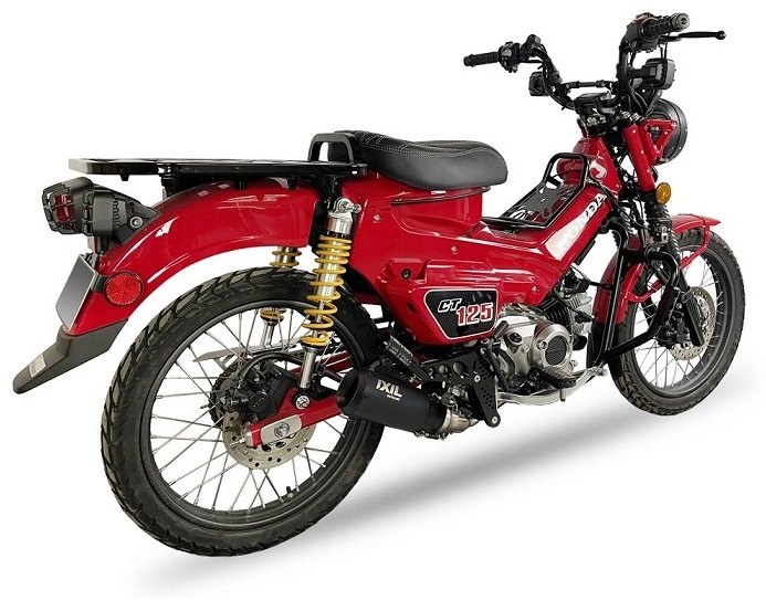 IXIL イクシル フルエキマフラー レースエクストリーム CT125 TRAIL HONDA ホンダ フルエキゾーストマフラー マフラー コンプリート：ブラックHTペイント(RB)