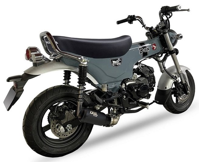 IXIL イクシル フルエキマフラー レースエクストリーム ダックス125 HONDA ホンダ フルエキゾーストマフラー マフラー コンプリート：ブラックHTペイント(RB)｜ウェビック　店