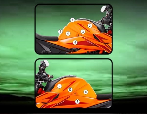 EAZI-GUARD イージーガード PPF FULL TANK PROTECTION 1390 Super Duke R KTM プロテクションフィルム・保護フィルム 外装 カラー：マットサーフェス (艶なし)