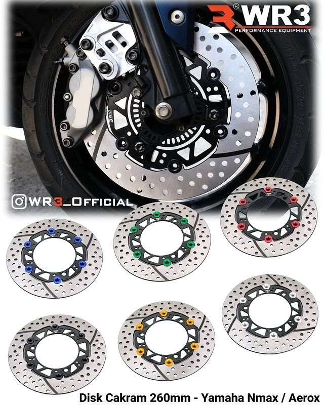 WR3 ダブルアールスリー フルフローティングフロントディスクローター NMAX155 Aerox155 YAMAHA ヤマハ ブレーキディスクローター ブレーキ