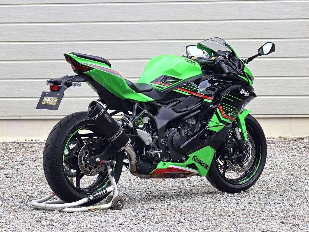 WR’S ダブルアールズ SS-OVALチタンサイレンサー ZX-25R SE KAWASAKI カワサキ スリップオンマフラー マフラー タイプ：F-BLACKチタンタイプ