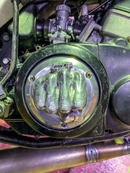ヒヅキモータース クラッチカバー RZ250 RZ350 YAMAHA ヤマハ エンジンパーツ エンジン