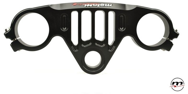 Melotti メロッティー Top Yoke Race With Nut Black トップブリッジ ハンドル周辺パーツ ハンドル