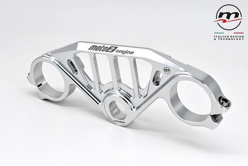Melotti メロッティー Top Yoke Race Silver トップブリッジ ハンドル周辺パーツ ハンドル