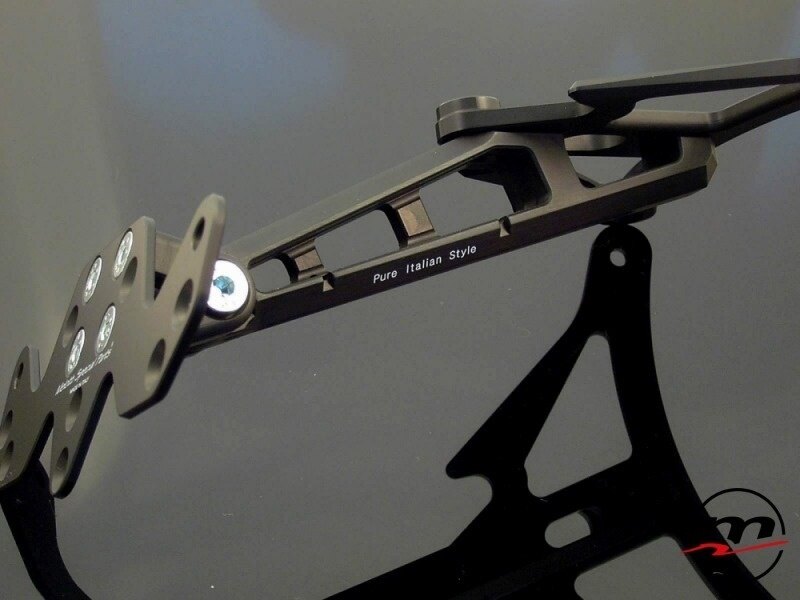 Melotti メロッティー Numberplate Holder Black ナンバープレートホルダー 外装
