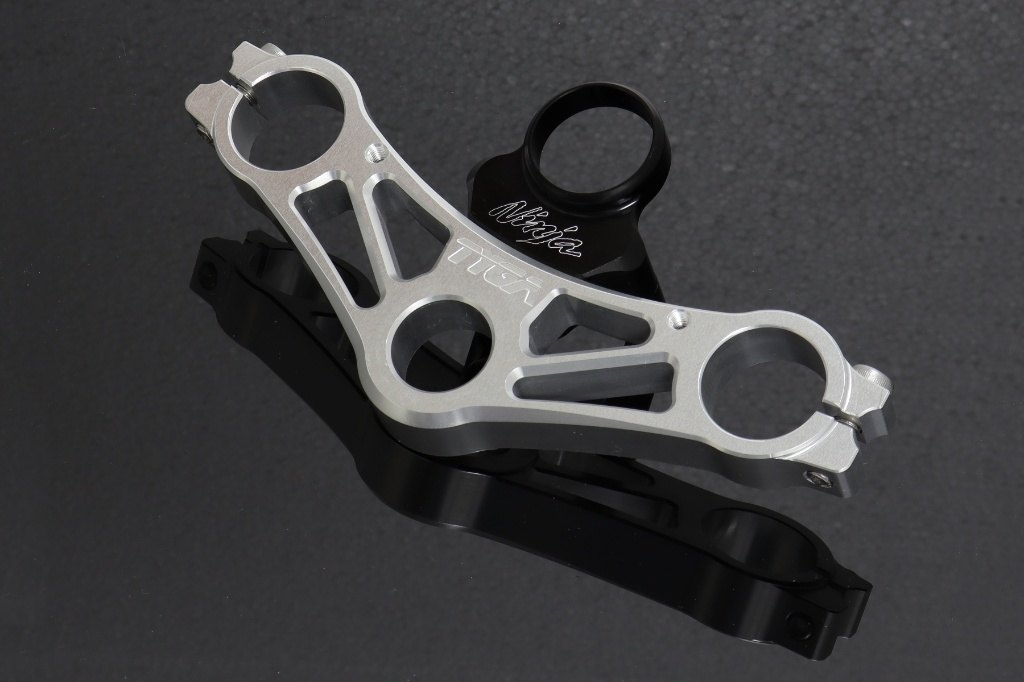TYGA PERFORMANCE タイガパフォーマンス トップブリッジ CNC シルバー KRR150ZX KAWASAKI カワサキ ハンドル周辺パーツ ハンドル