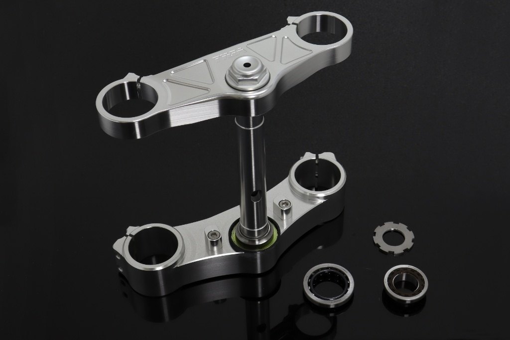 TYGA PERFORMANCE タイガパフォーマンス トリプルツリー CNC 3D シルバー NC35 Forks to fit CBR250RR MC22 HONDA ホンダ トリプルツリー・ステム・アンダーブラケット ハンドル
