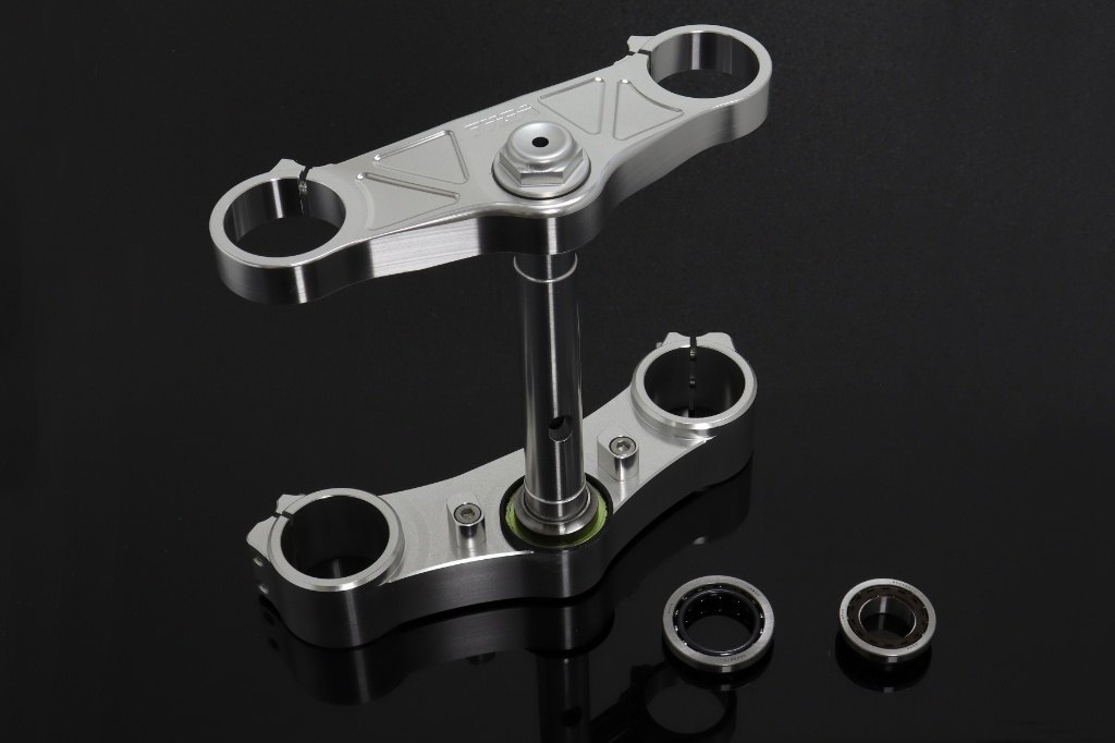 TYGA PERFORMANCE タイガパフォーマンス トリプルツリー 3D CNC シルバー CBR600RR Forks to fit MC18 NSR250R HONDA ホンダ トリプルツリー・ステム・アンダーブラケット ハンドル