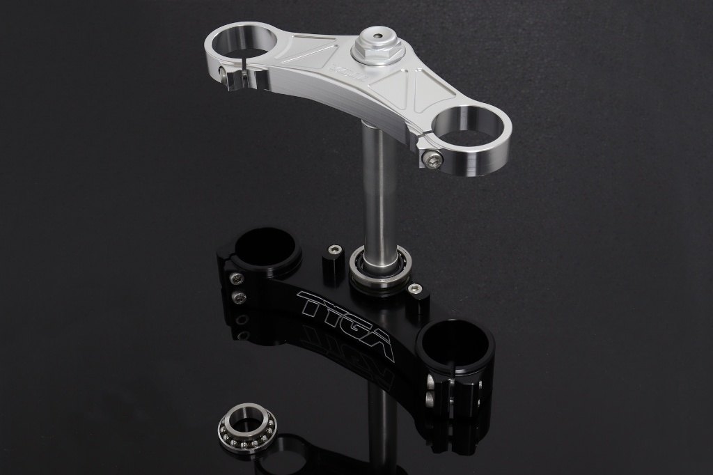 TYGA PERFORMANCE タイガパフォーマンス トリプルツリー CNC シルバー 3D NC35 Forks to fit NSR250 MC18 NSR250R HONDA ホンダ トリプルツリー・ステム・アンダーブラケット ハンドル