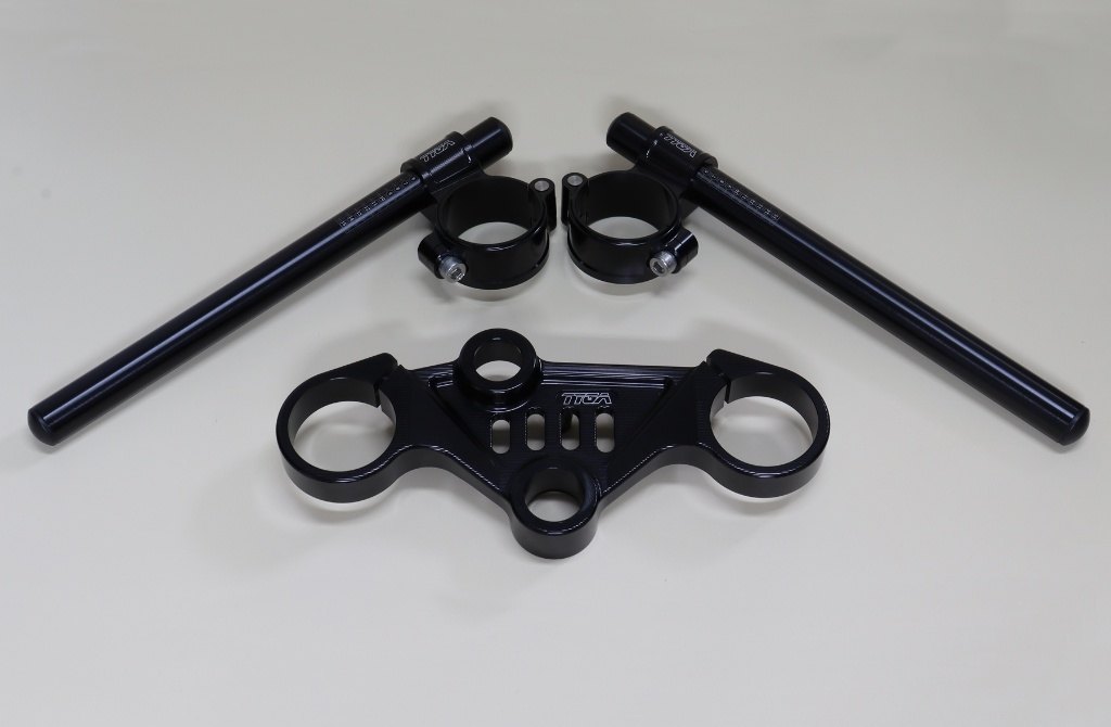 TYGA PERFORMANCE タイガパフォーマンス トップブリッジ/ハンドルクランプ Set ブラック KTM RCシリーズ 2022-2024 RC125 RC200 RC250 RC390 トップブリッジ ハンドル周辺パーツ ハンドル 57,799円