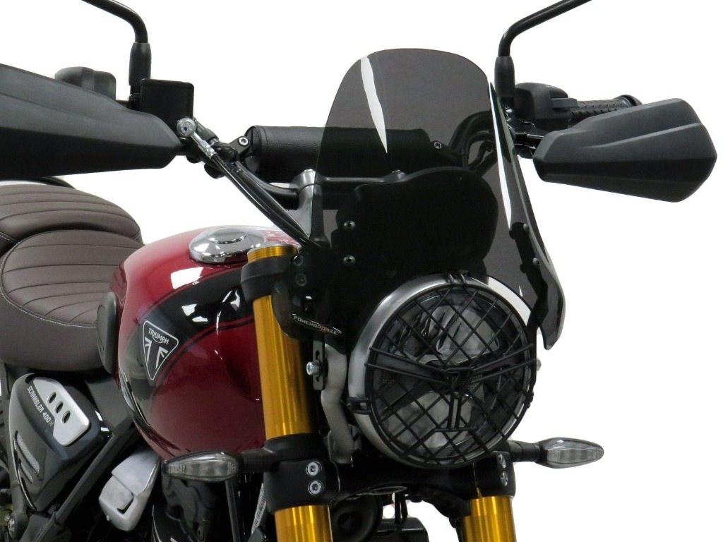 POWERBRONZE ネイキッド・スクリーン【ミドル】 SCRAMBLER 400X SPEED 400 TRIUMPH トライアンフ スクリーン 外装
