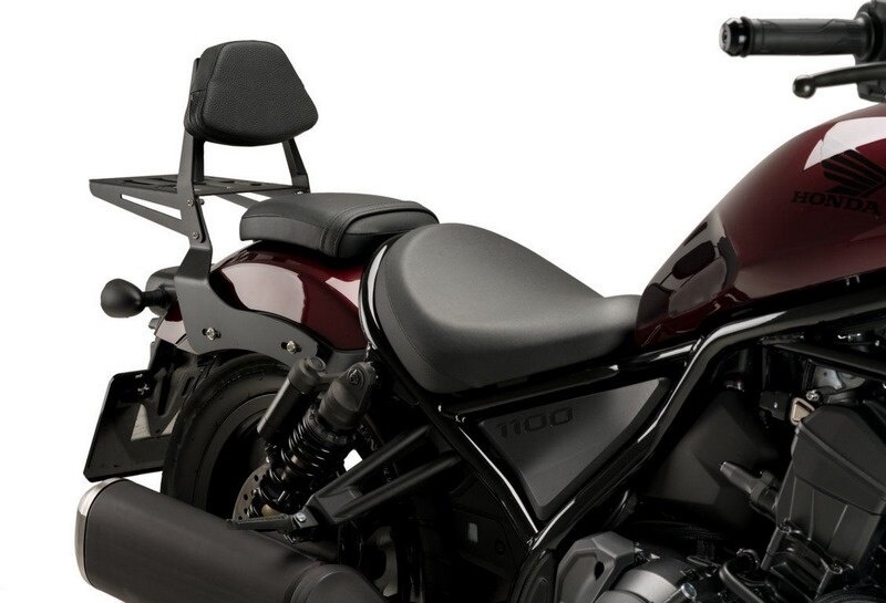 CUSTOM ACCES カスタムアクセス SISSYBARS PLANE CL FOR HONDA CMX 1100 REBEL 2021，BLACK バックレスト 外装