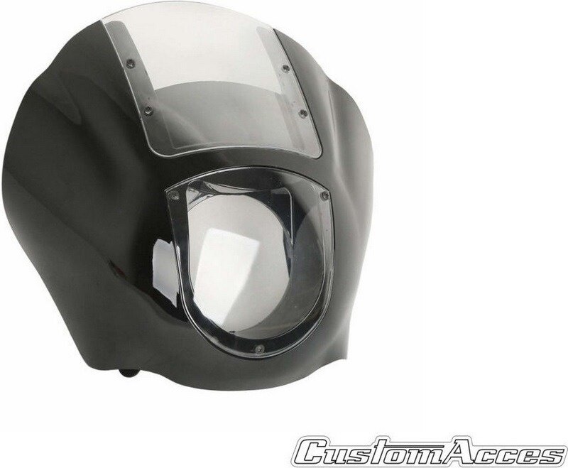 CUSTOM ACCES カスタムアクセス SEMI FAIRING JAX MODEL HARLEY DAVIDSON DYNA C/CLEAR ビキニカウル カウル関連 外装