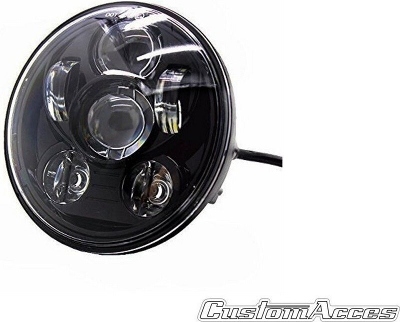 CUSTOM ACCES カスタムアクセス Headlight Ovni Ii Model,Black FLSTSE2/3 CVO Softail Convertible SPORTSTER 1200CUSTOM FORTYEIGHT HARLEY-DAVIDSON ハーレーダビッドソン ヘッドライト 灯火類 電装系