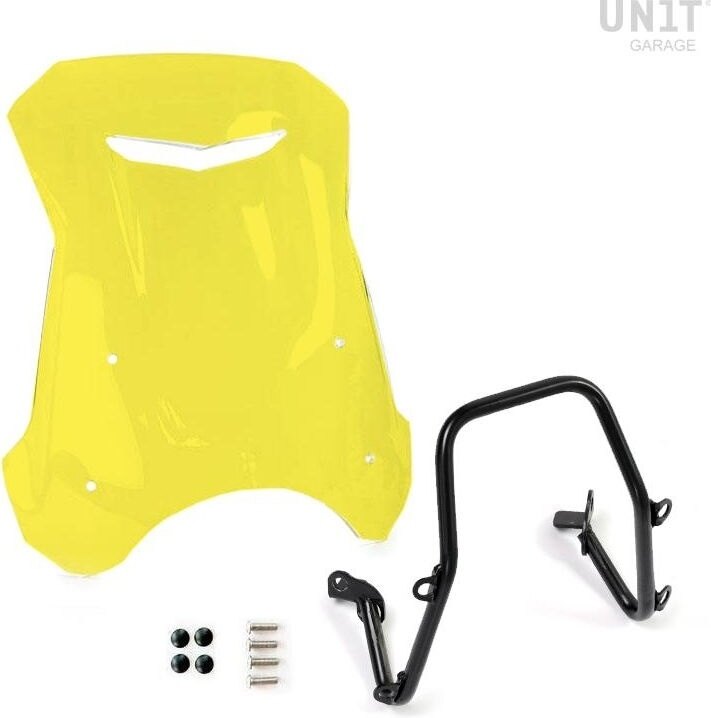 UNIT GARAGE ユニットガレージ Unit Garage Windshield with GPS support for Triumph Trident 660， Yellow | 3503-Yellow スクリーン 外装