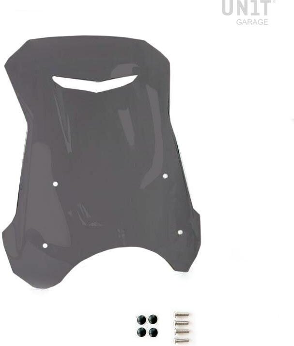 UNIT GARAGE ユニットガレージ Unit Garage Universal Windshield for round headlight， Dark smoke | A_11410-Dark-smoke スクリーン 外装