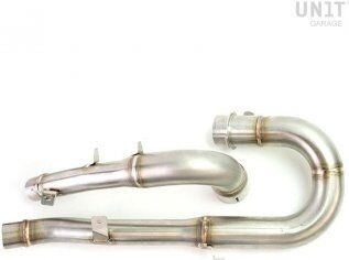 UNIT GARAGE ユニットガレージ Unit Garage Headpipe Triumph without catalitic converter in inox | 3134 SCRAMBLER 1200 XC XE TRIUMPH トライアンフ フルエキゾーストマフラー マフラー｜ウェビック　店