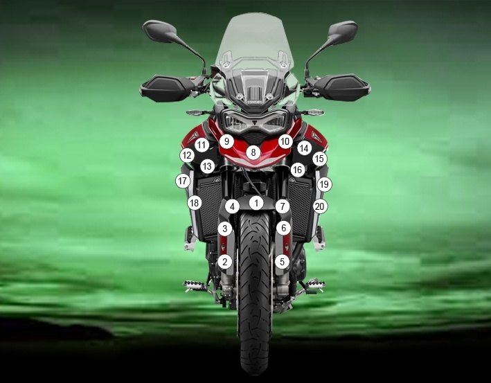 EAZI-GUARD イージーガード 車種別ストーンチッププロテクションフィルム Tiger 900 TRIUMPH トライアンフ プロテクションフィルム・保護フィルム 外装 カラー：グロスサーフェス (艶あり)