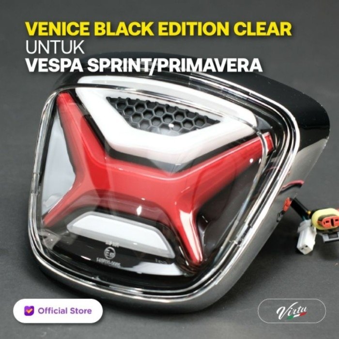 Virtu バーチュ Stop Lamp Black Edition Primavera150 3V i-get Sprint150 Vespa ベスパ テールランプ 灯火類 電装系｜ウェビック　店