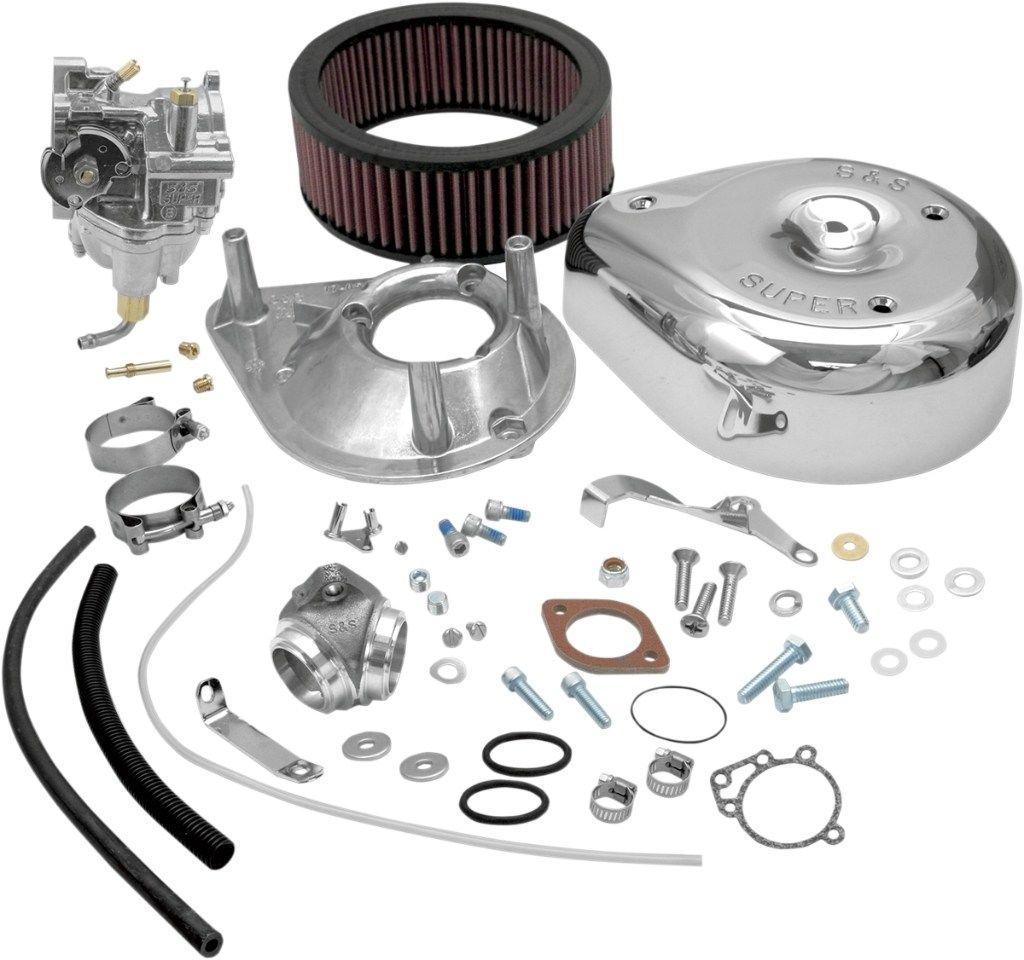 S&S CYCLE エスアンドエス サイクル Super E Carburetor Kit w/ Manifold［DS-0411］ HARLEY-DAVIDSON ハーレーダビッドソン キャブレター 吸気関連 エンジン
