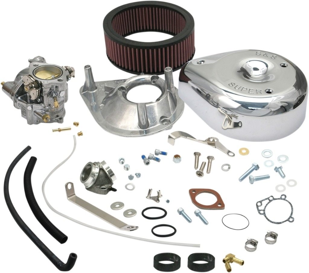 S&S CYCLE エスアンドエス サイクル Super E Carburetor Kit w/ Manifold［DS-0406］ Sportster 1000 XLCH XLH Roadster XLS XLX HARLEY-DAVIDSON ハーレーダビッドソン キャブレター 吸気関連 エンジン｜ウェビック　店